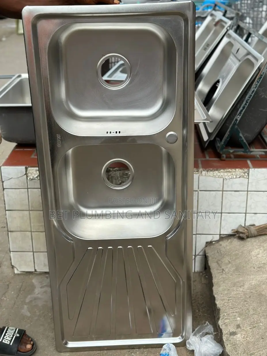Two Bowl Block/Cabinet Kitchen Sink