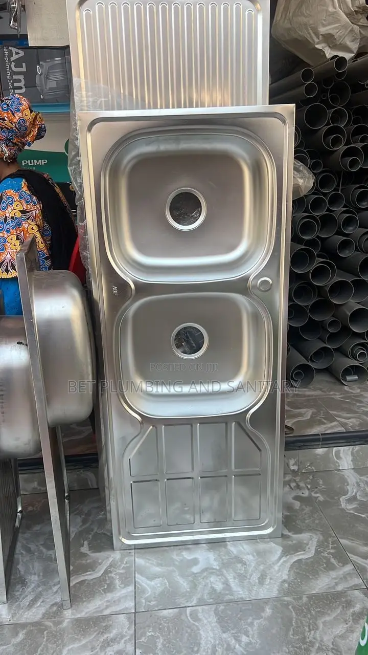Two Bowl Block/Cabinet Kitchen Sink