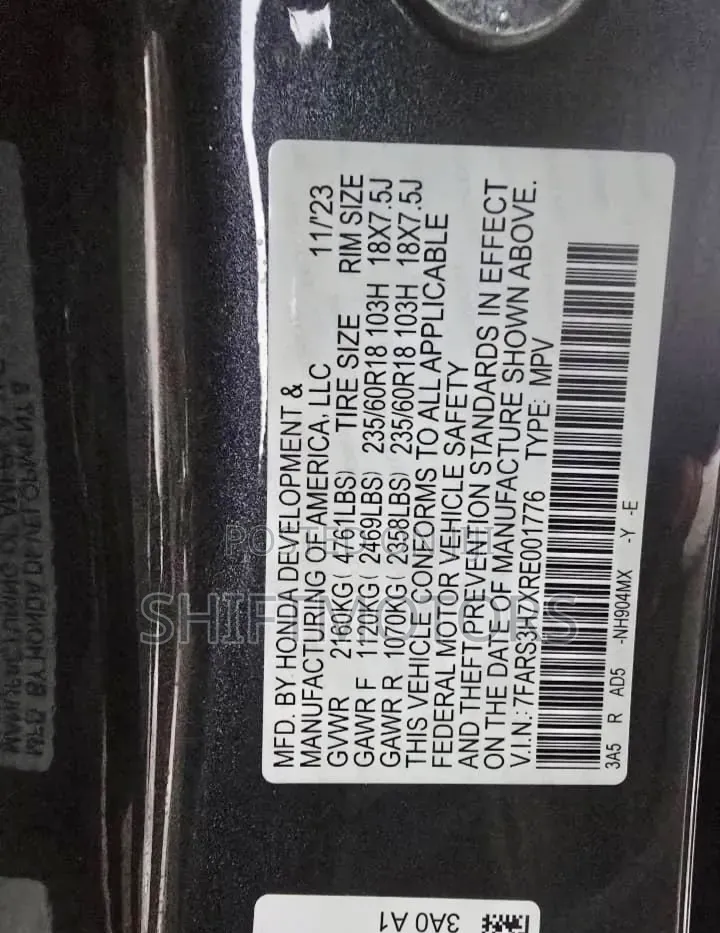 New Honda CR-V 2024 Black