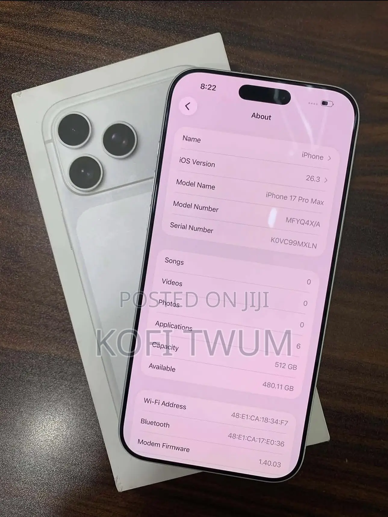 Apple iPhone 17 Pro Max 512 GB White