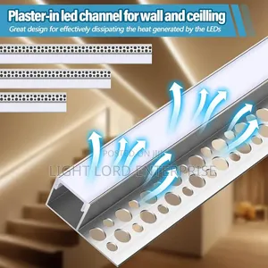 Inled Plaster Staircase Aluminum Profiles 3feet