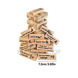 48 Piece Ultimate Game Night Stacking Sex Game for Adults Fun Party.