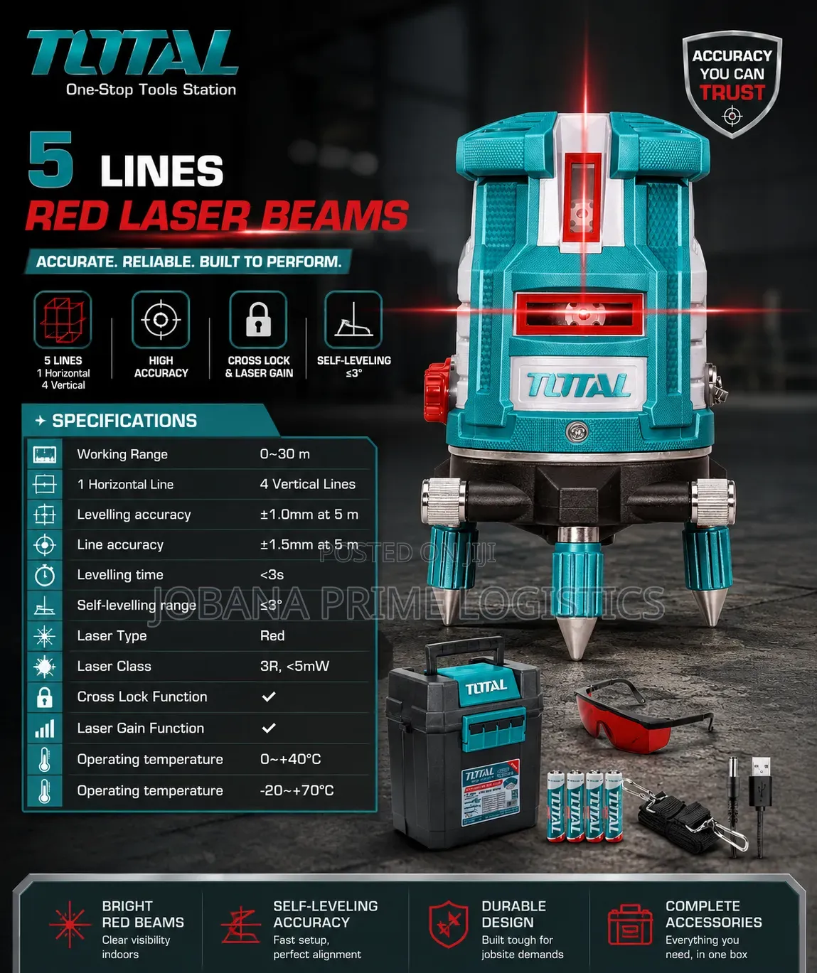 Total Laser Distance Detector