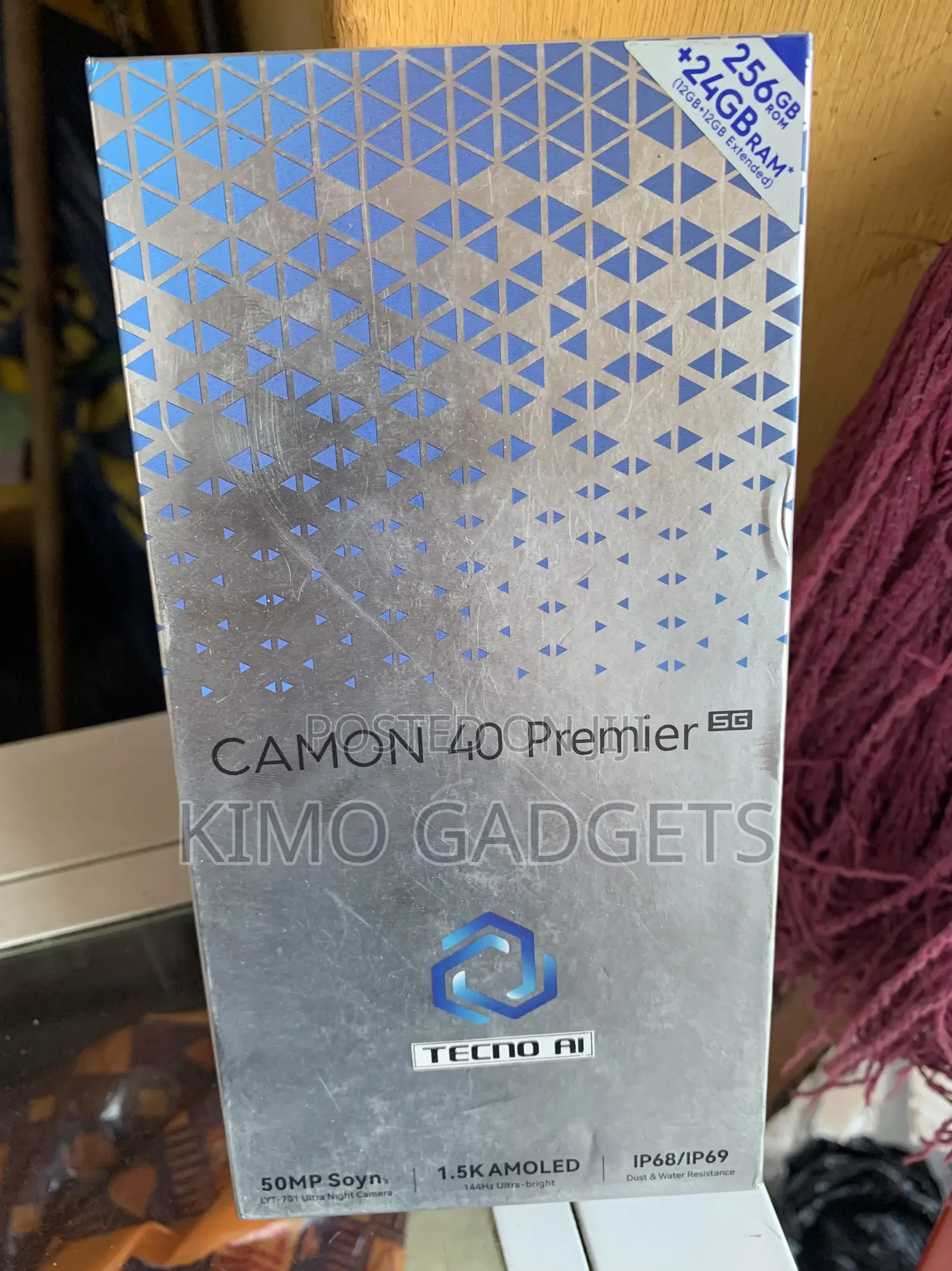 New Tecno Camon 40 Premier 5G 256 GB Gray