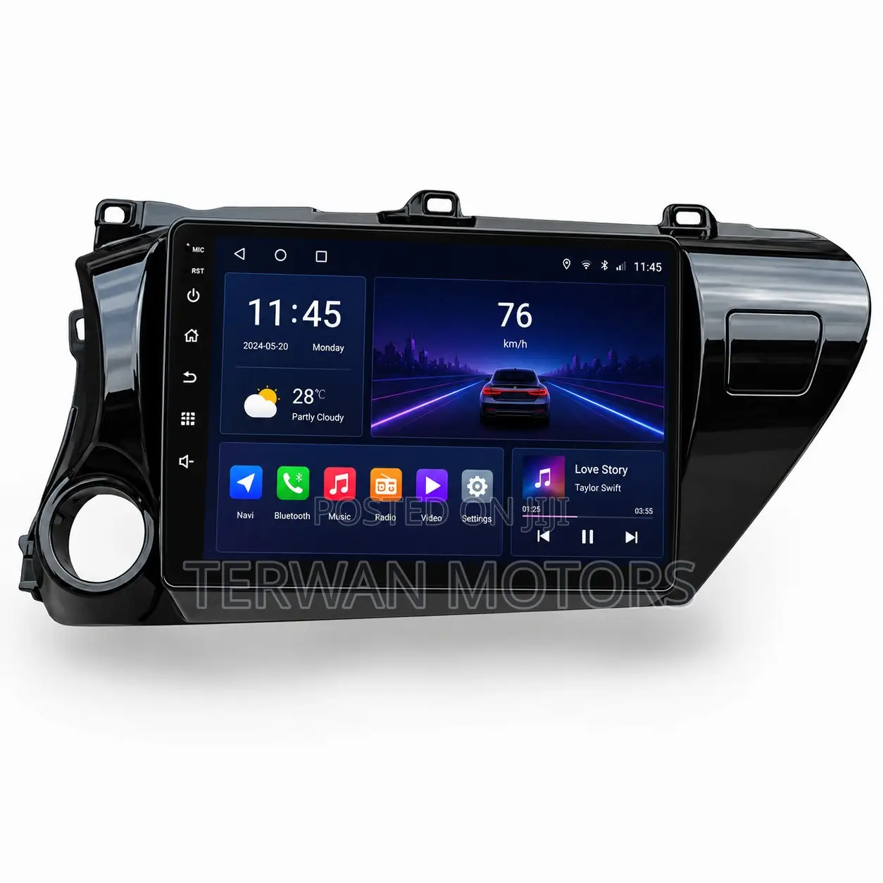 New Car Android Screen for Toyota Hilux 2015 to 2020