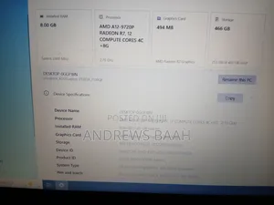 Laptop Asus 8GB HDD+SSD 500GB
