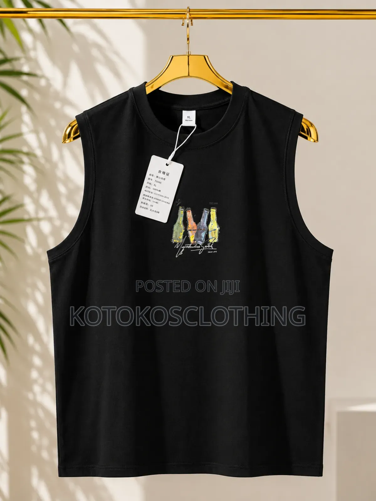 Simple Design Armless Shirts