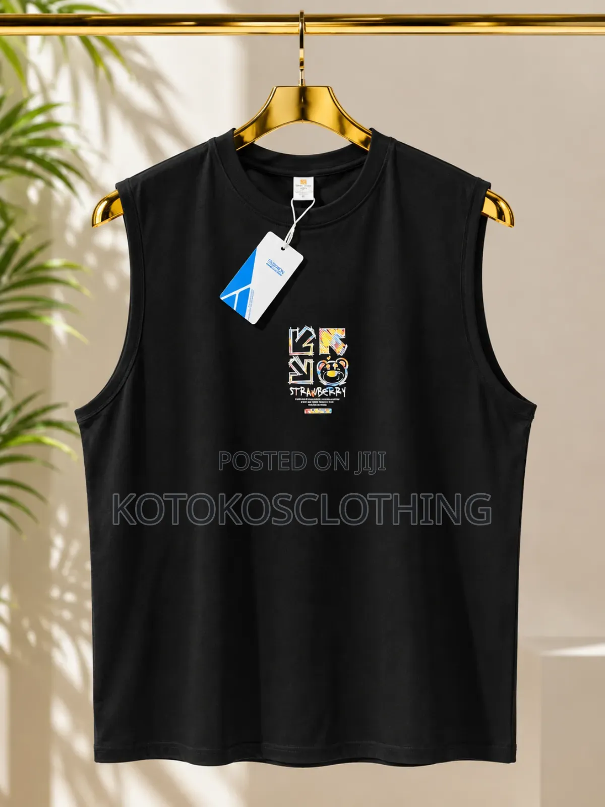 Simple Design Armless Shirts