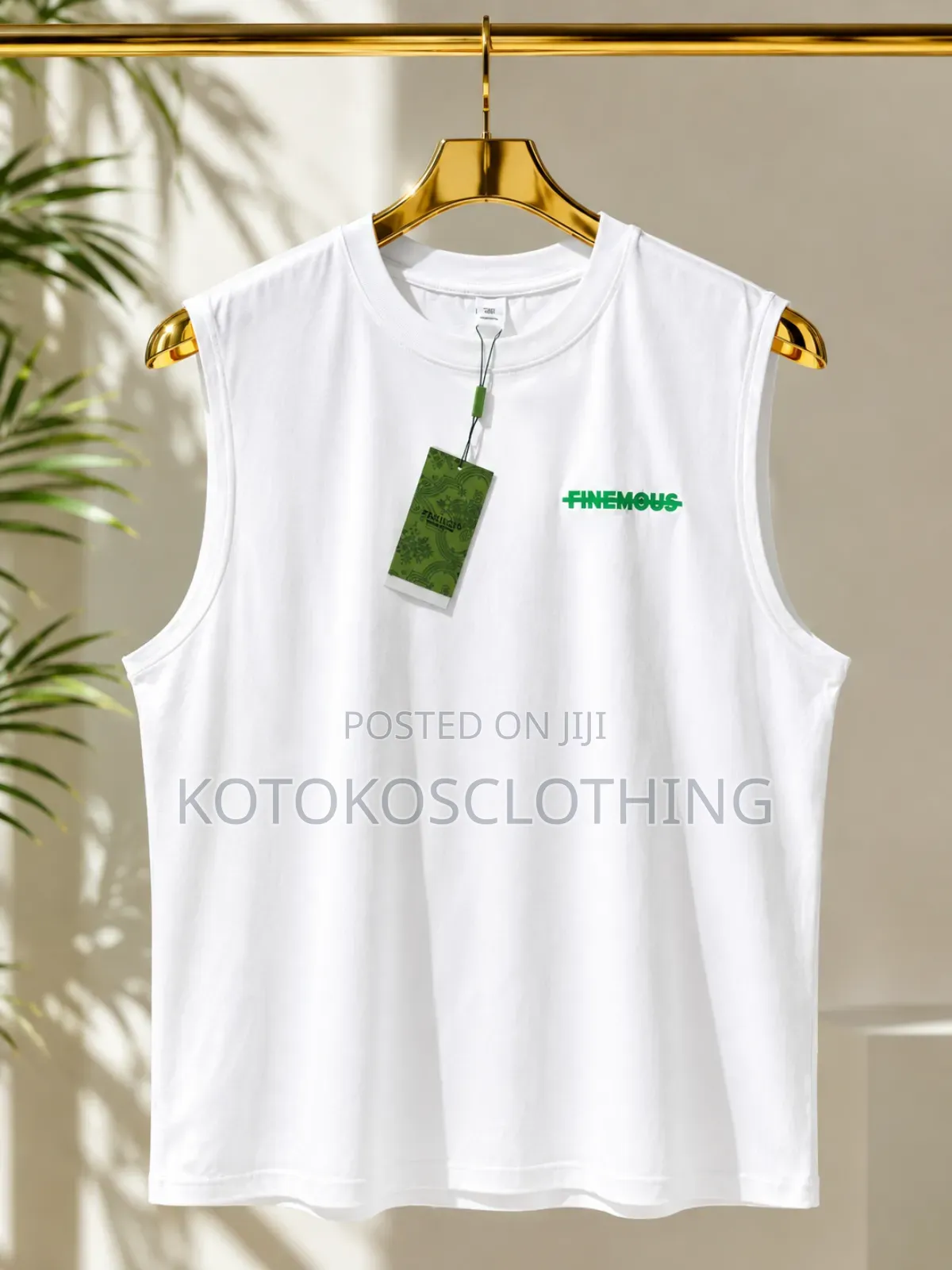 Simple Design Armless Shirts