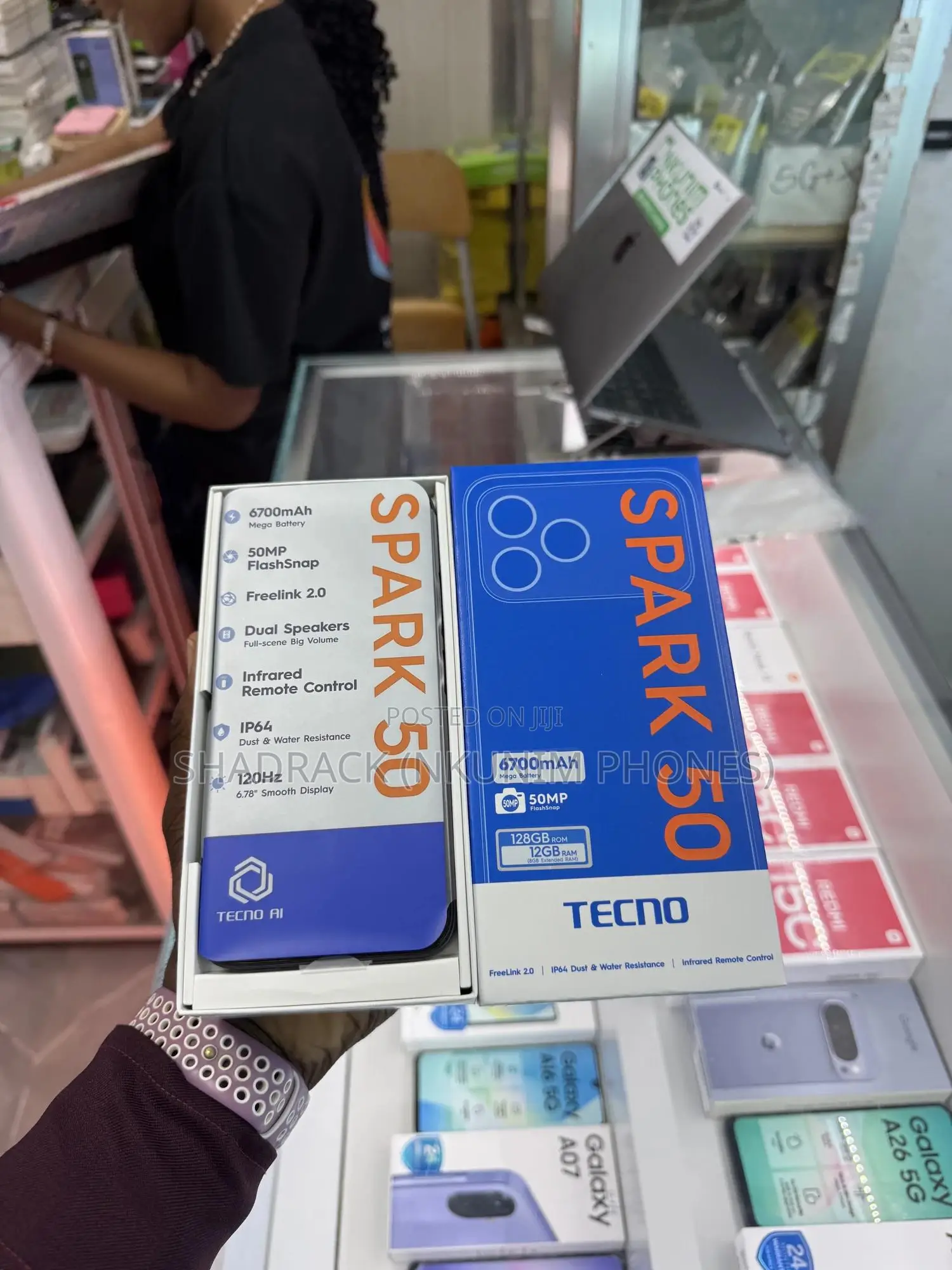 New Tecno Spark 50 128 GB Black