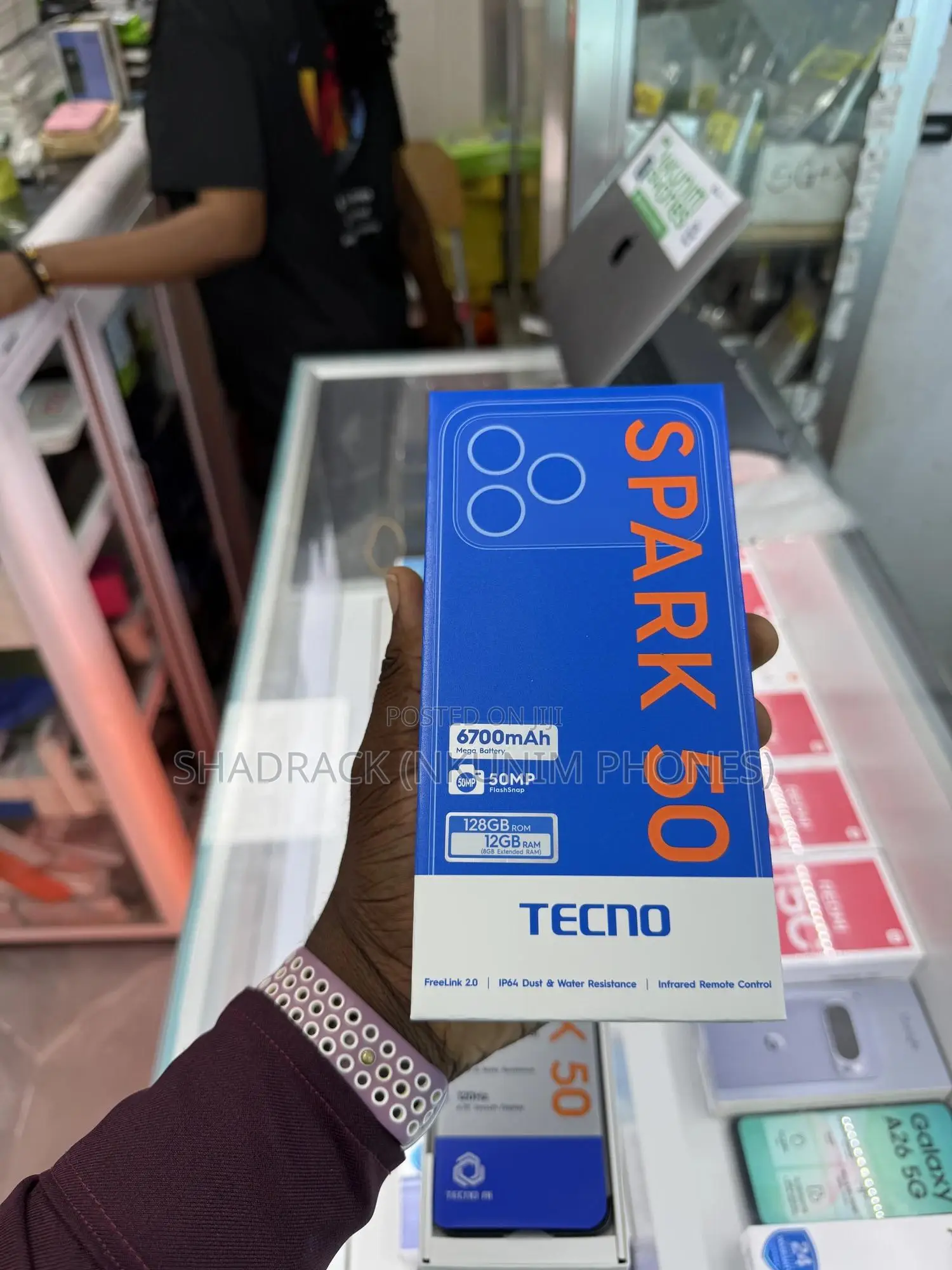 New Tecno Spark 50 128 GB Black