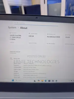 Laptop Lenovo ThinkPad T470 8GB Intel Core i7 SSD 256GB