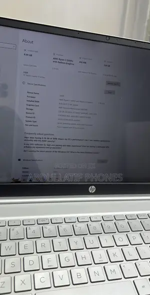 Laptop HP Pavilion 15 8GB AMD Ryzen 5 SSD 256GB