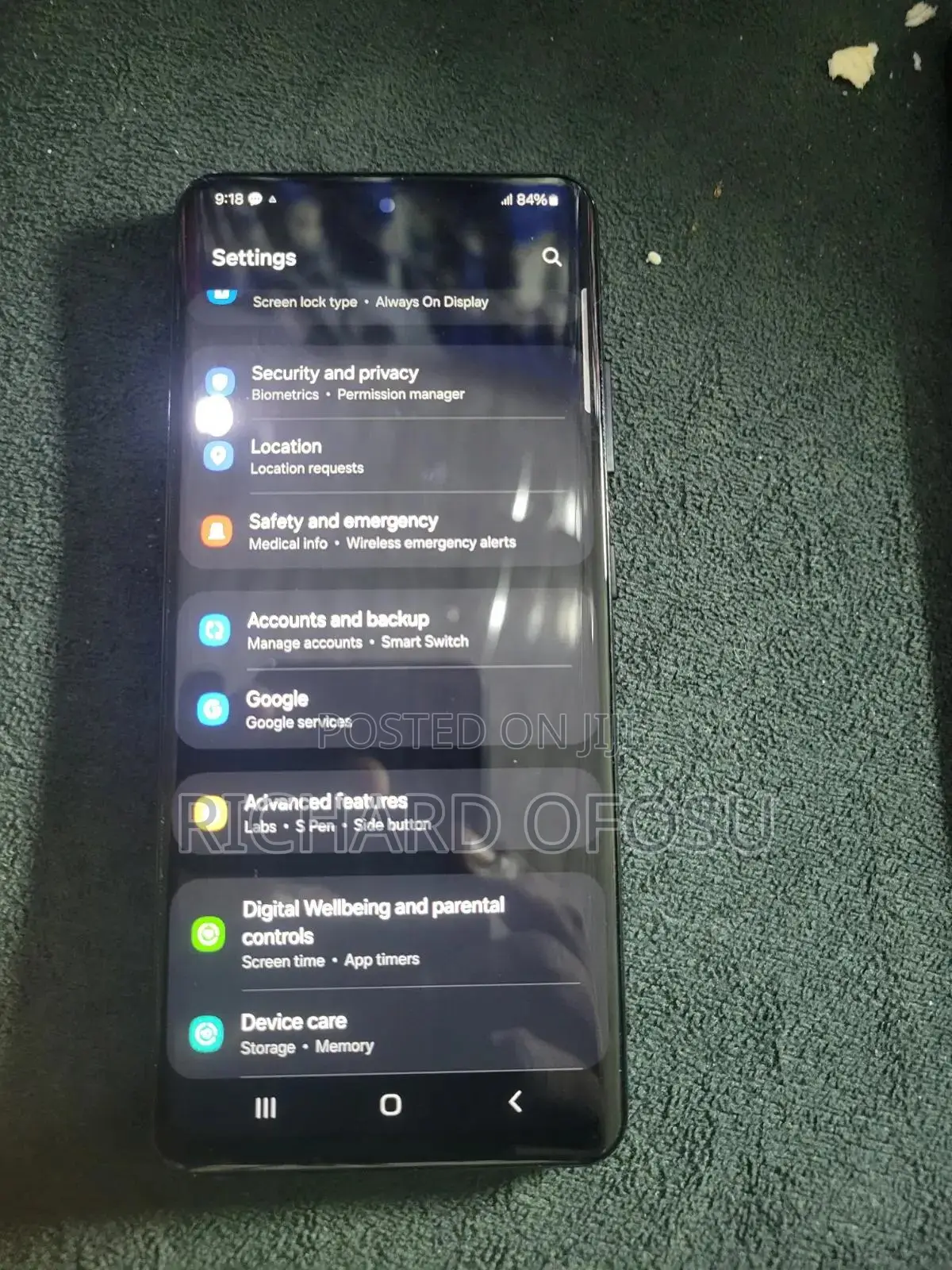 Samsung Galaxy S21 Ultra 5G 128 GB Black