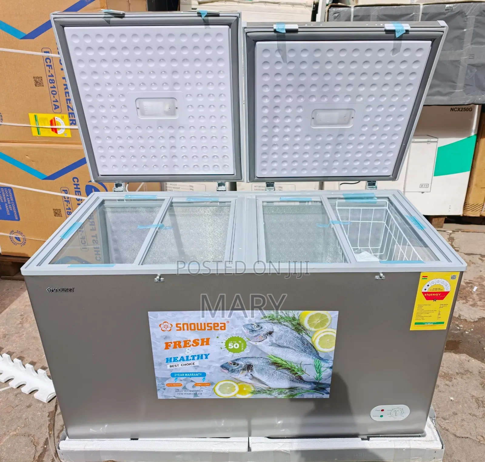 500L and 400L Liters Double Door Snowsea Freezer
