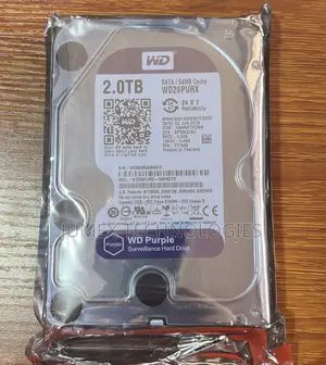 2tb Surviellance HDD Wd Purple Sata / 64mb Cache