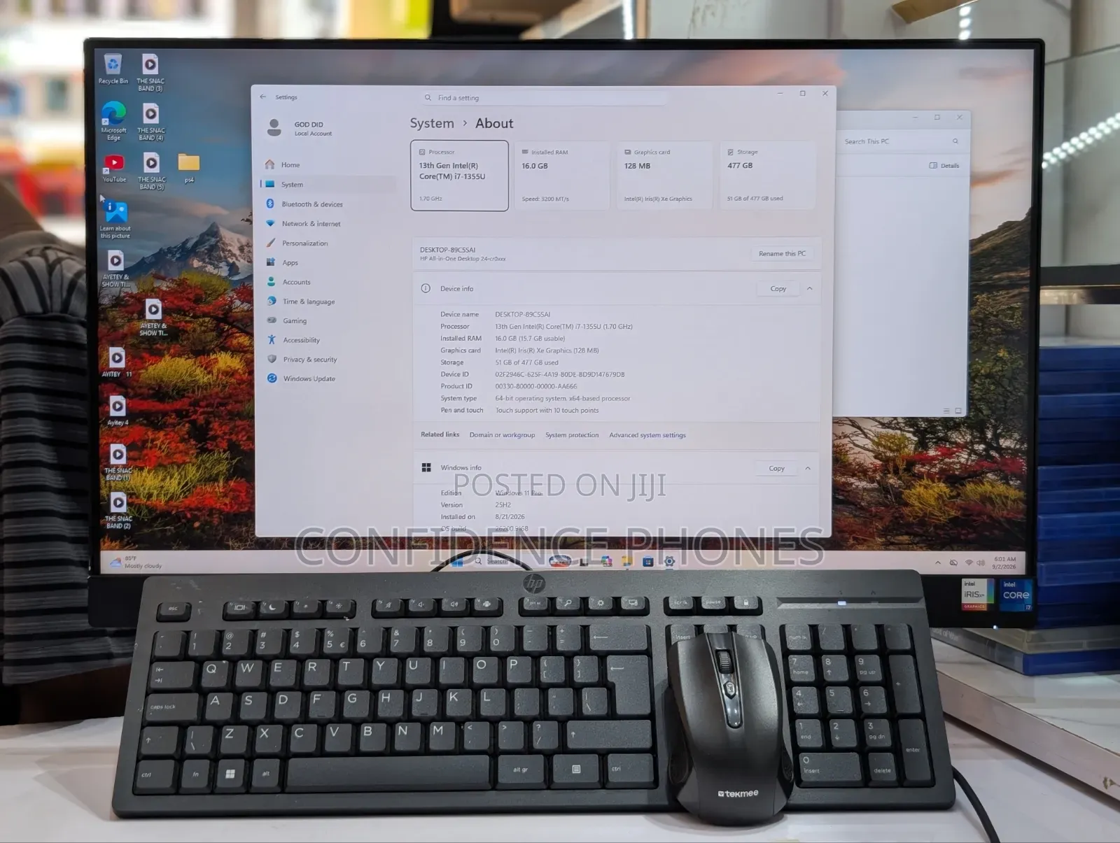 Desktop Computer HP AiO 24 16GB Intel SSD 512GB