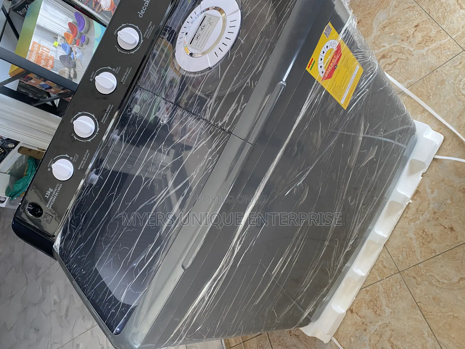 Semi-Automatic Twin Tub Washing Machine-13kg Decakila