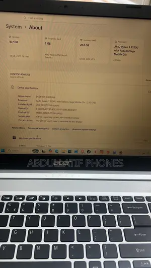 Laptop Acer Aspire 5 20GB AMD Ryzen 3 SSD 512GB