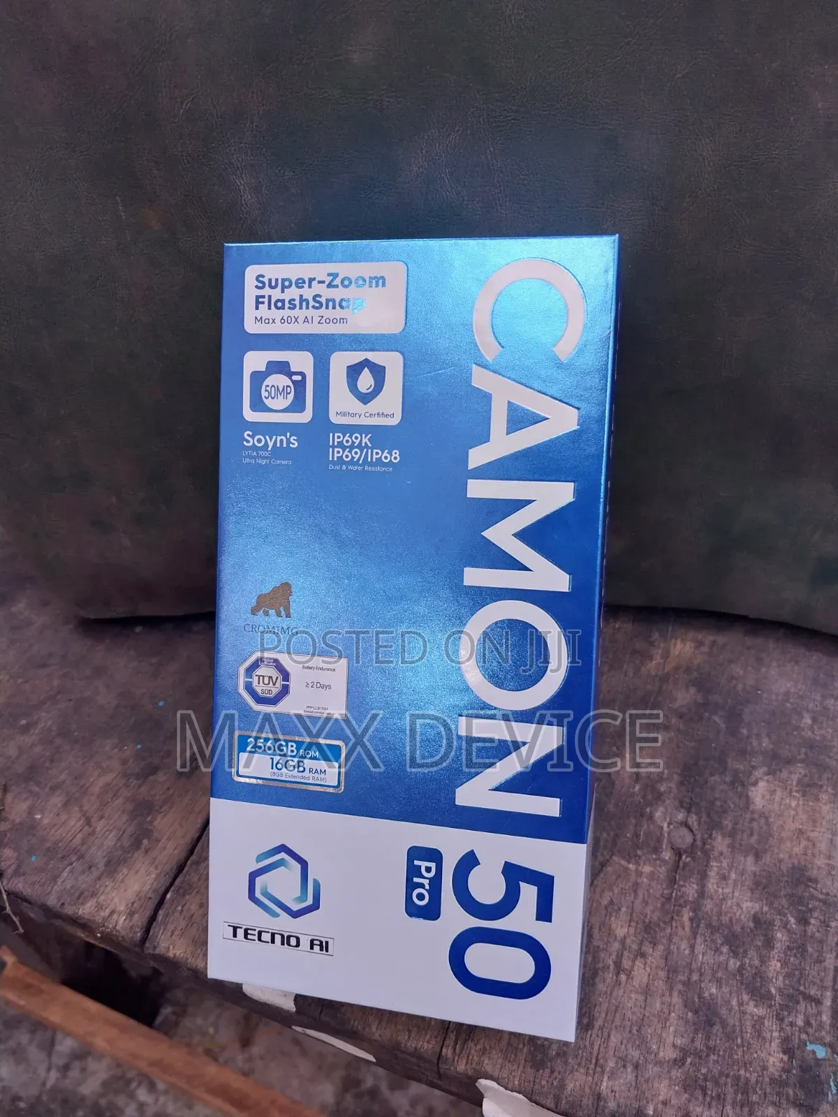 New Tecno Camon 50 Pro 256 GB Gray