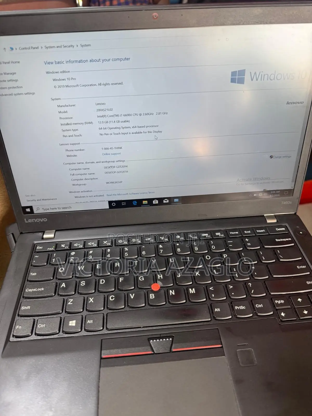 Laptop Lenovo ThinkPad T460 12GB Intel Core i7 SSD 256GB