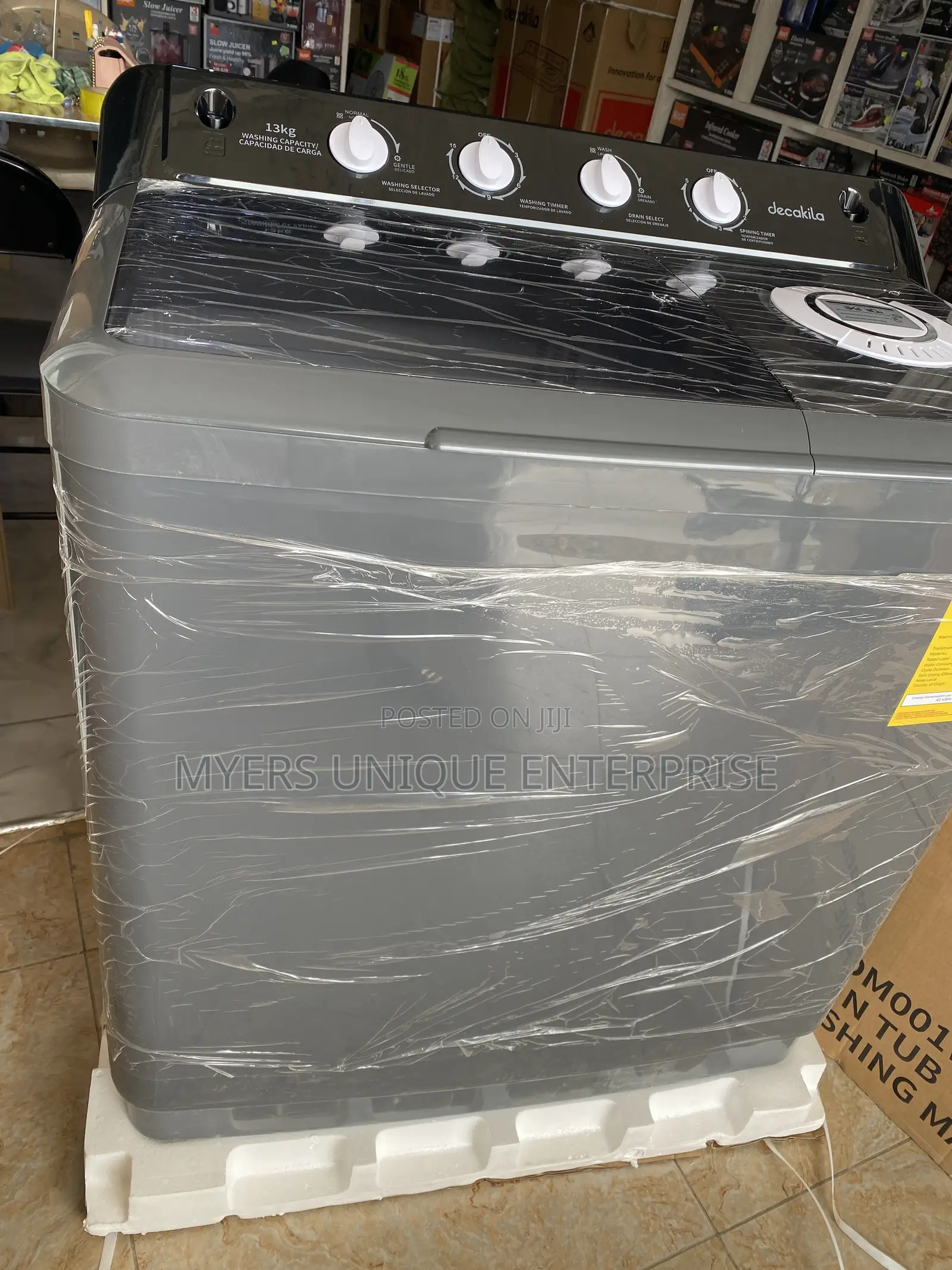Decakila 13kg Washing Machine(new Model)-Twin Tub