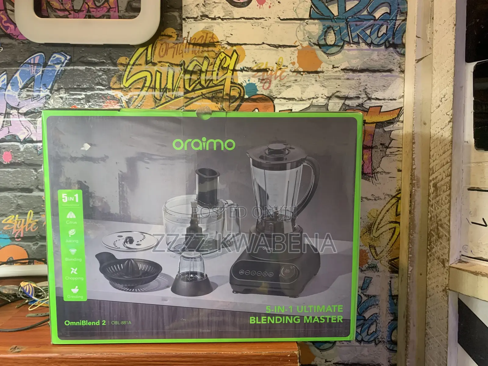 Oraimo OmniBlend 2 21000 RPM Speed 5-in-1 Blender