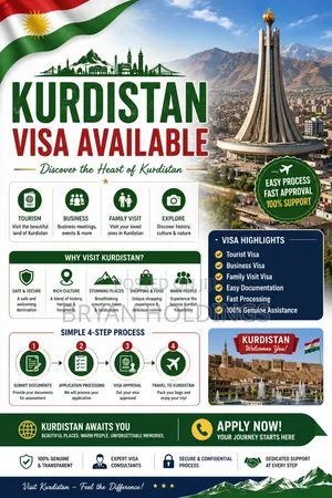 Kurdistan Visa Available