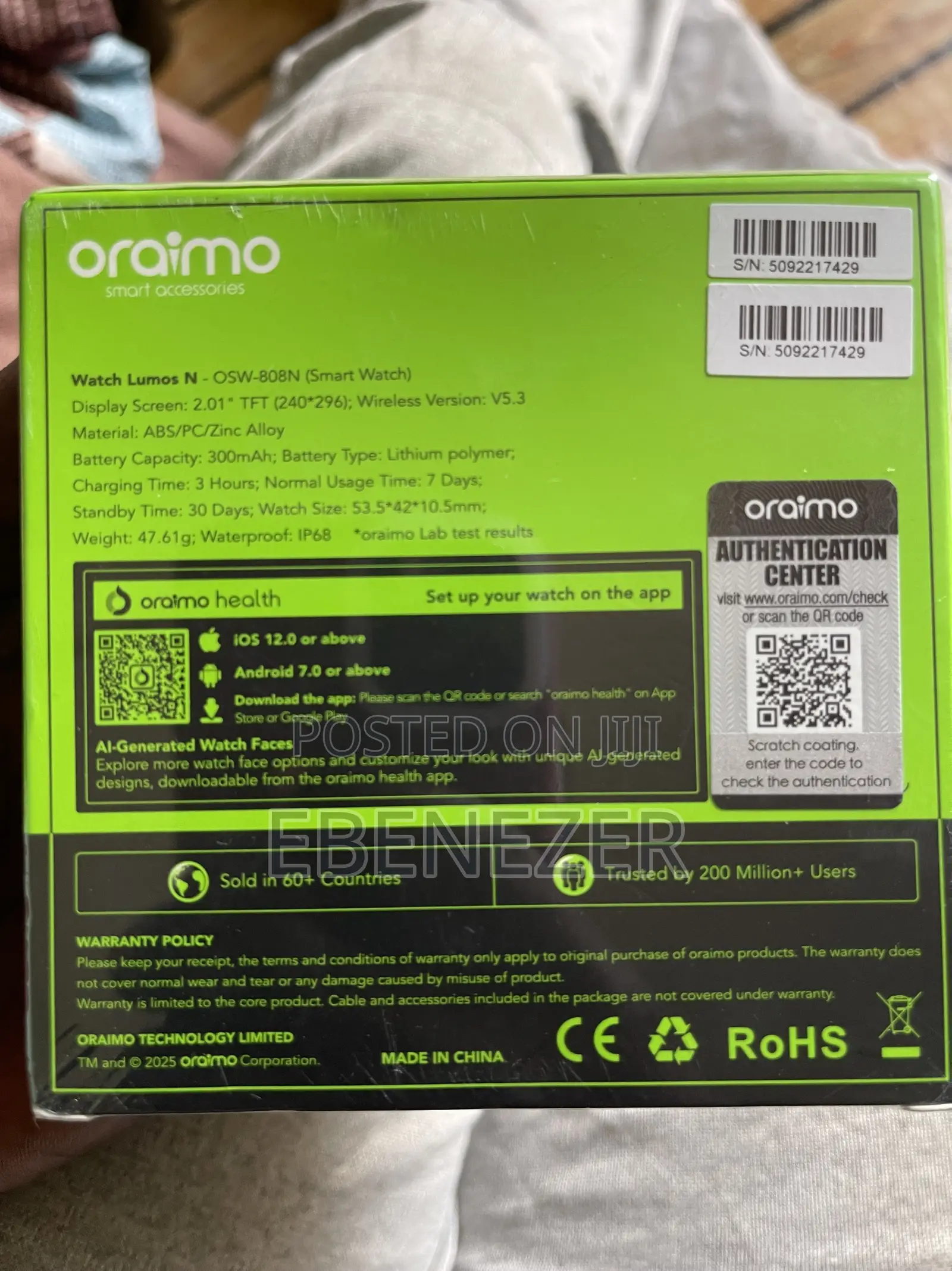 Oraimo Watch Lumos N