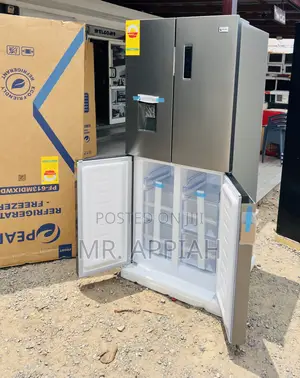 Lovely Design Pearl Side by Side 4 Door Fridge(PF-613mdixwd-1A)Gray
