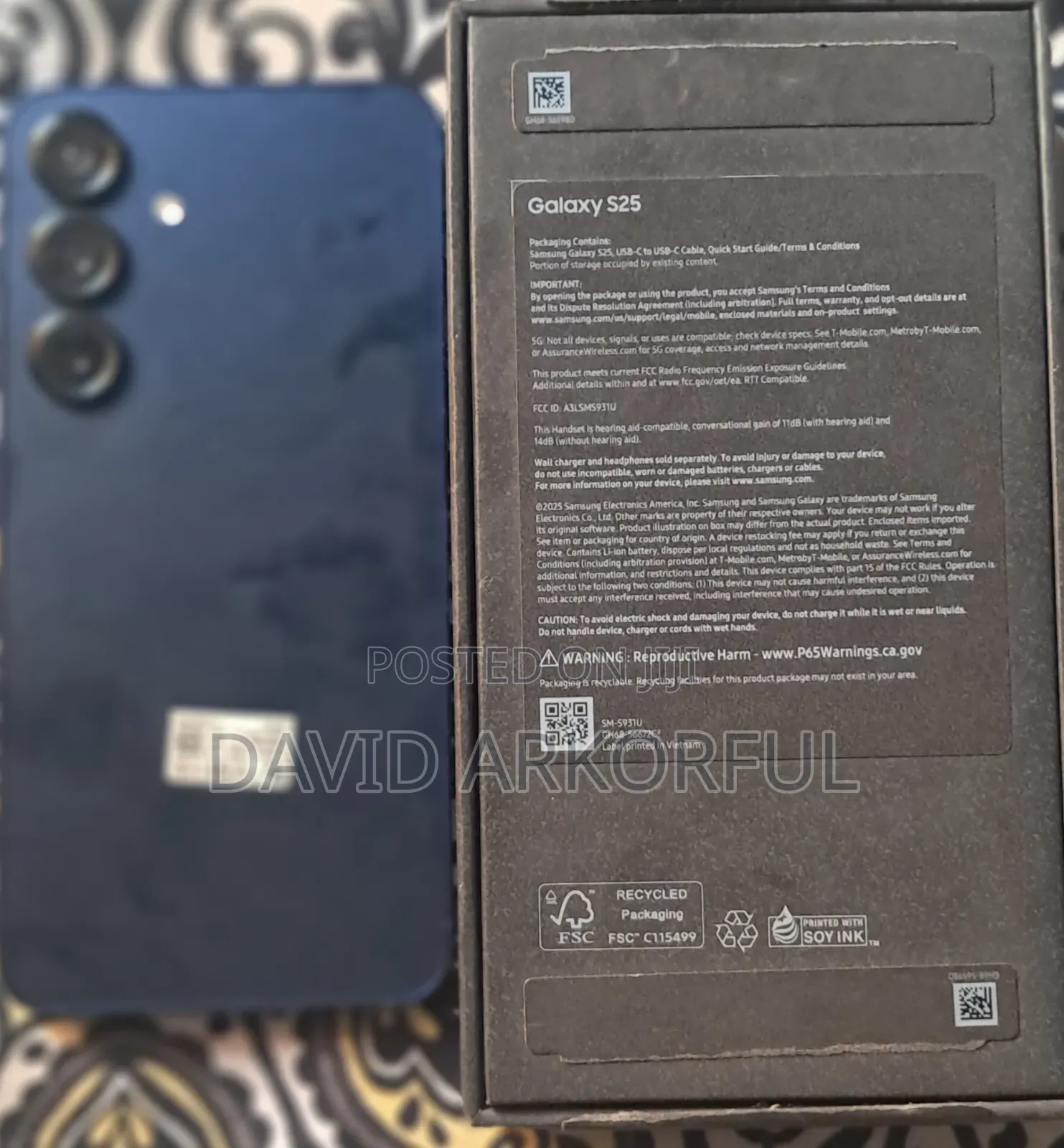New Samsung Galaxy S25 128 GB Blue