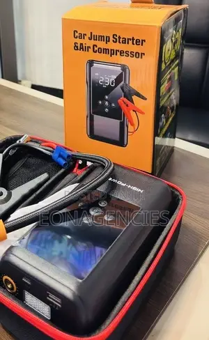Car Jump Starter & Tyre Inflator With Power Bank - 4-in-1