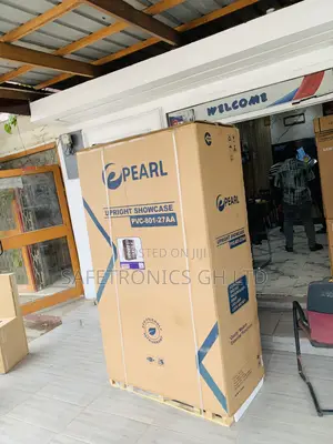 Lastest Pearl 690-Liter Double-Door PVC-801-27AA Glass Display Fridge