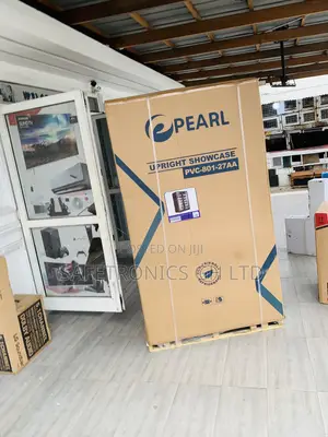Fabulous Pearl 690-Liter Double-Door PVC-801-27AA Glass Display Fridge