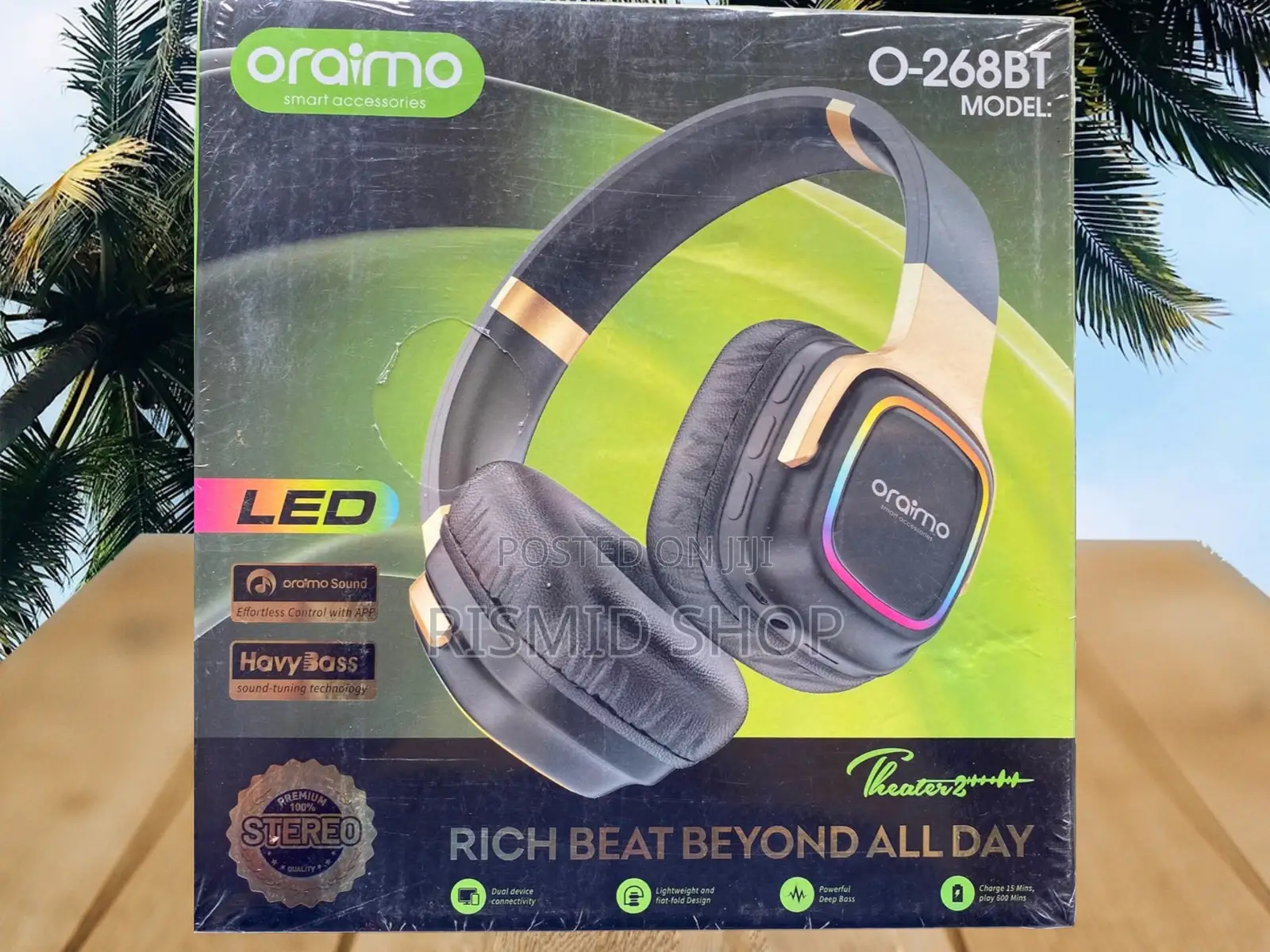 Oraimo O-268bt Bluetooth Led Headphones