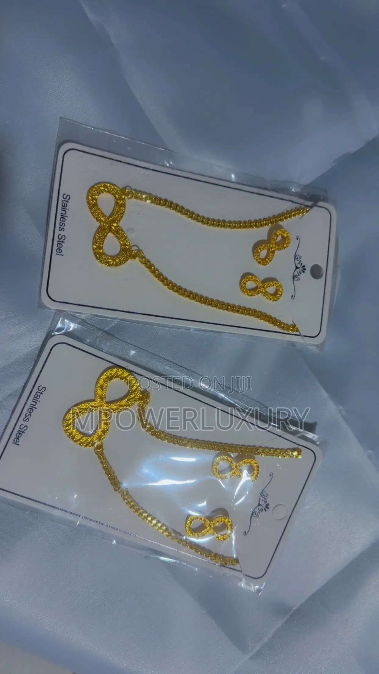 Infinity 2-in-1 Necklace Set With Earrings