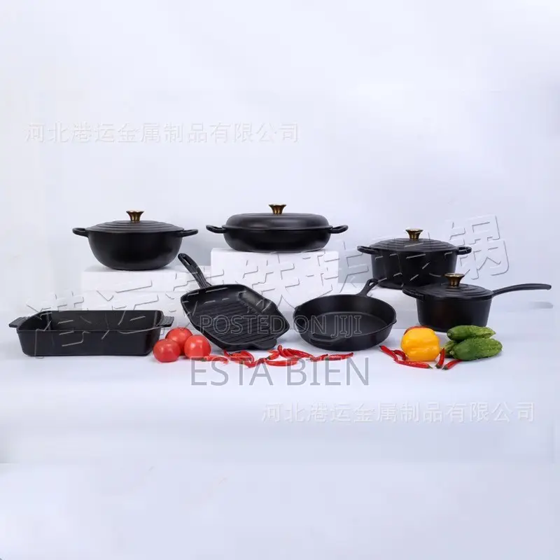 Enamelled Cast Iron Cookware Set