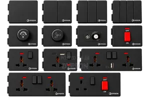 X2 Black Double Socket