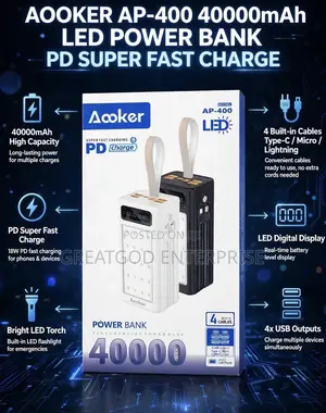 Aooker AP-400 40,000mAh Power Bank
