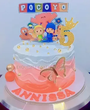5 Candles Pocoyo Cake