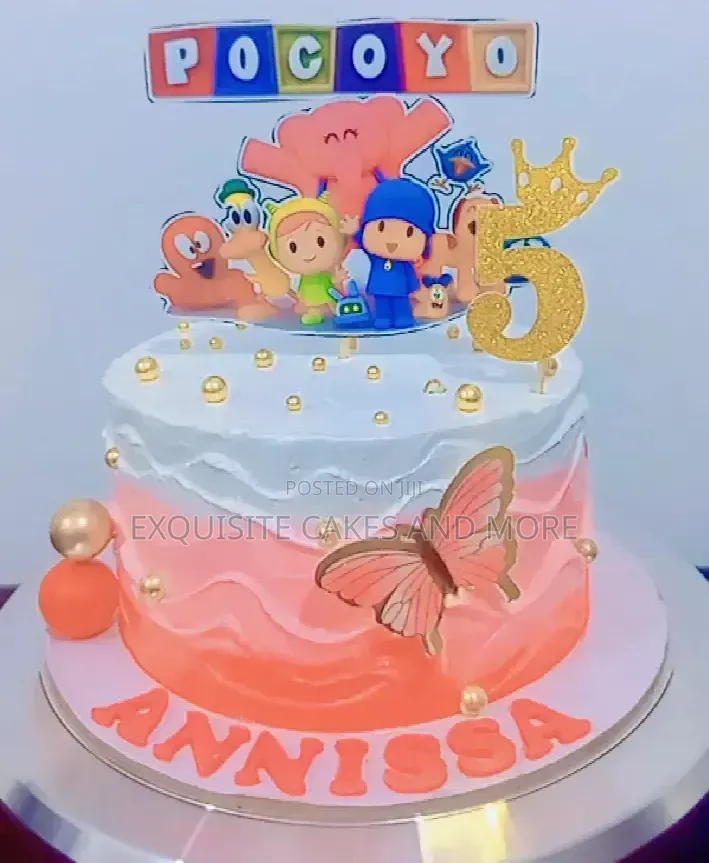 5 Candles Pocoyo Cake