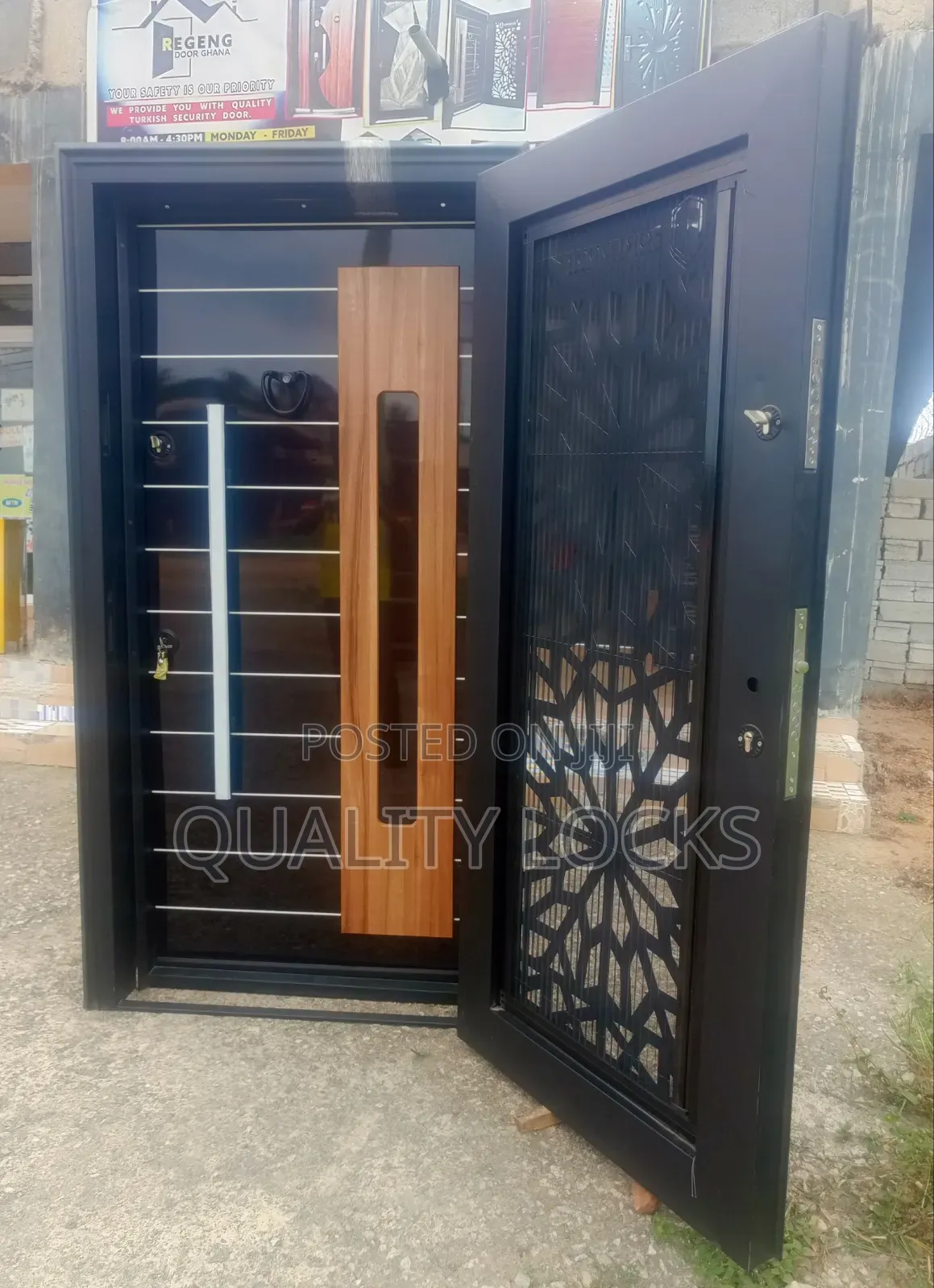 Single Turkish Security Door With Trap Door