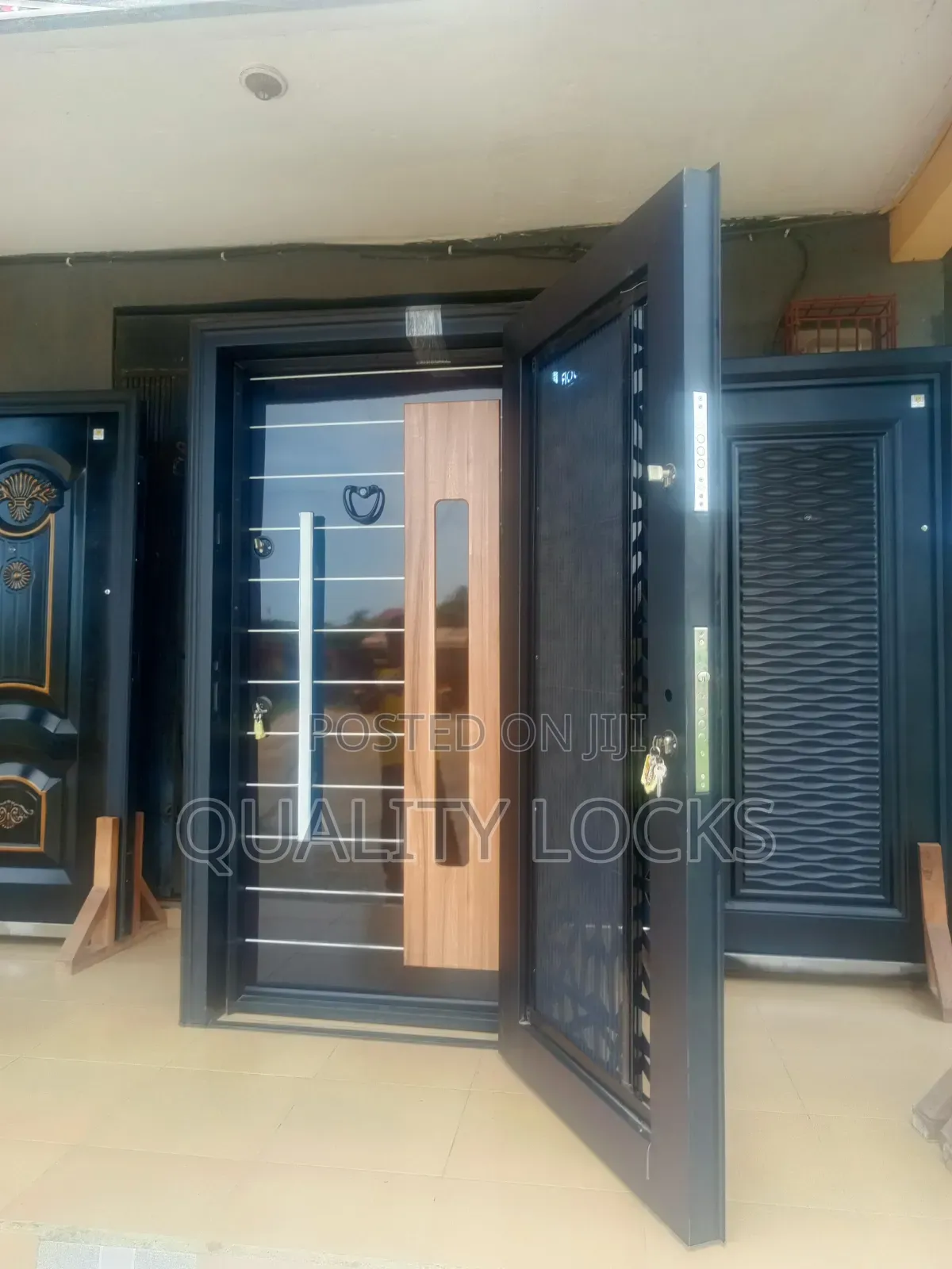 Single Turkish Security Door With Trap Door