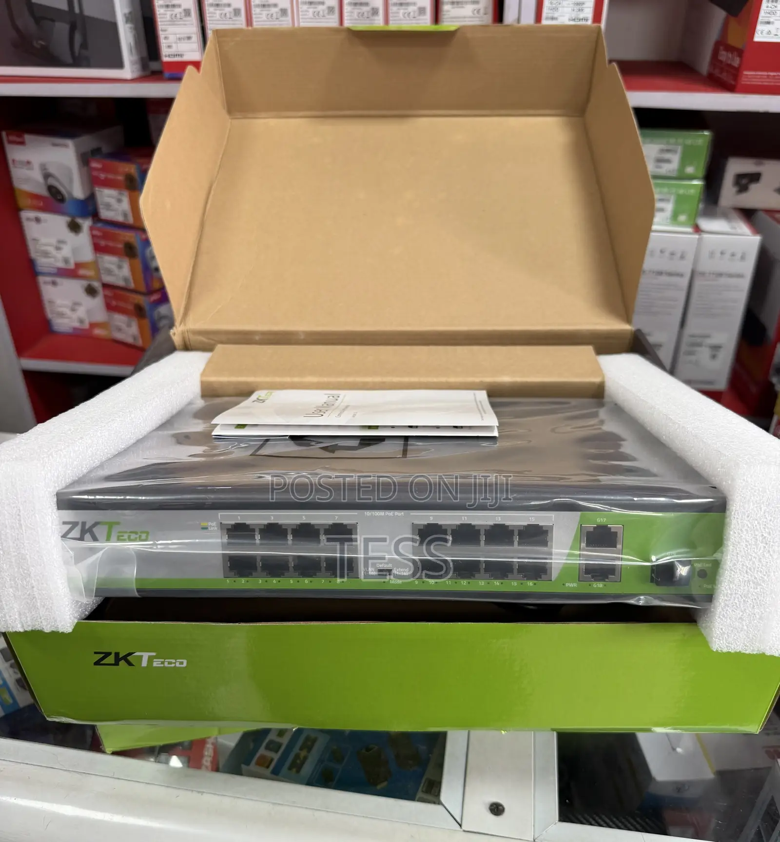 Zkteco 16port Poe Switch With SFP Port, 16port Poe Switch
