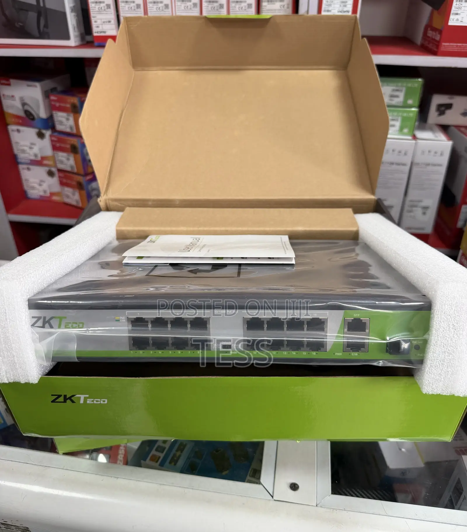 Zkteco 16port Poe Switch With SFP Port, 16port Poe Switch