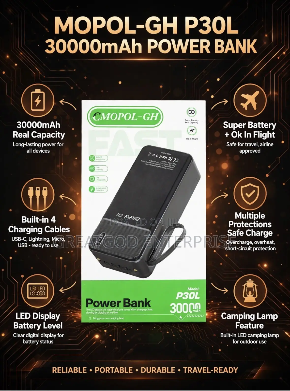 MOPOL-GH P30L 30000mAh Power Bank