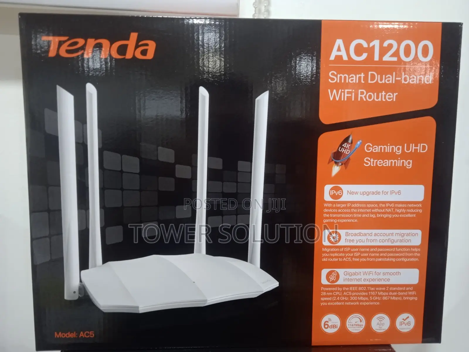 Tenda Ac5 Wireless Router Ac1200