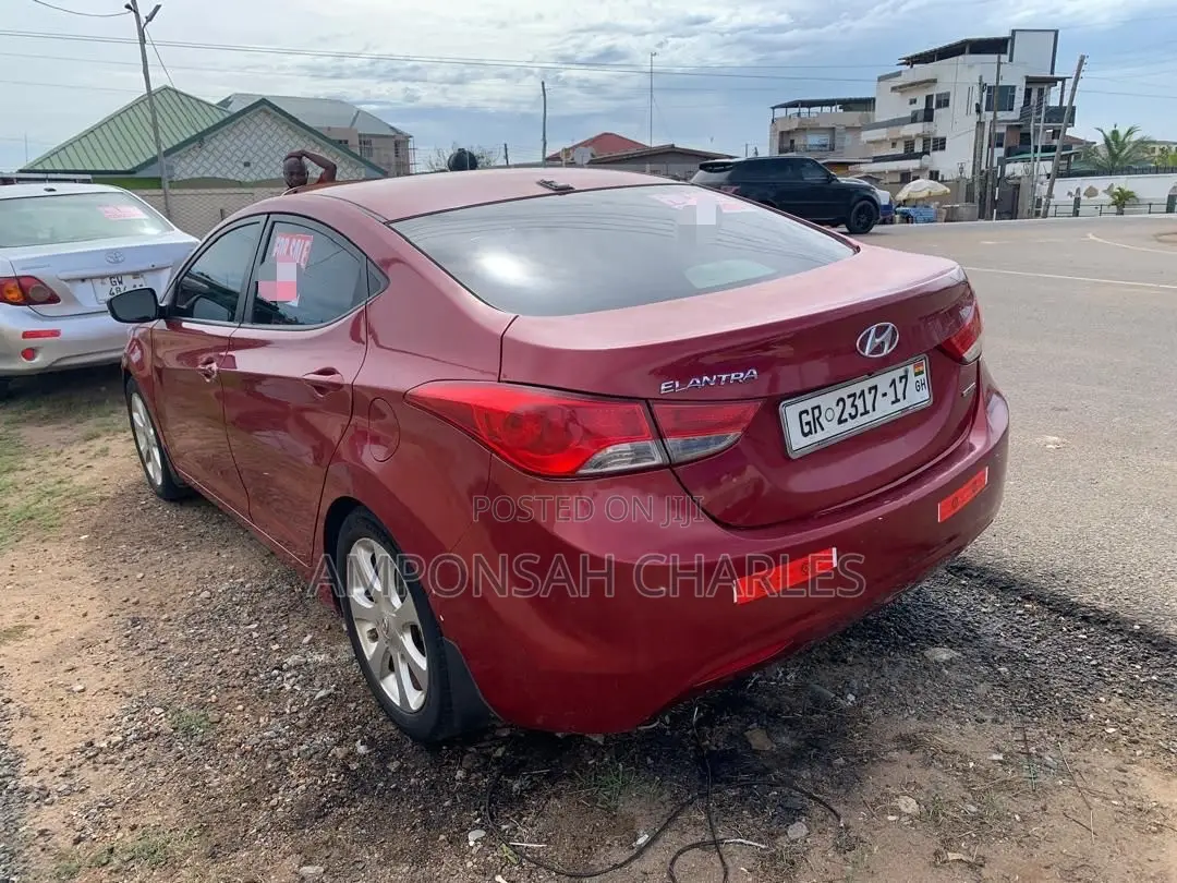 Hyundai Elantra Limited Sedan FWD (1.8L 4cyl 6A) 2013 Red