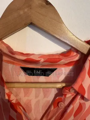 Coral-Pink Midi Shirt Dress From F & F