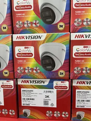 Hikvision 3k/5mp 2way Audio Camera Dome Ds-2ce72kf0t-LPTS Analog